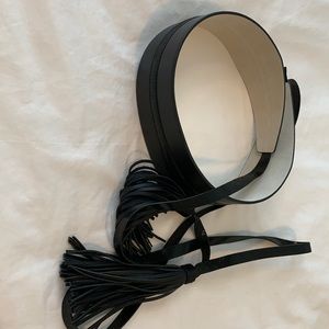 WHBM, Obi Belt, with tassels, black, XS/S